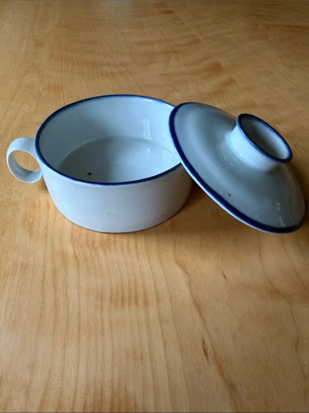 Vintage Dansk Blue Mist Sugar bowl by Niels Refsgaard excellent  condition